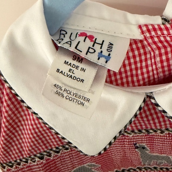 Ruth & Ralph Smocked Wolf Bubble, NWT, 9M - Picture 4 of 5